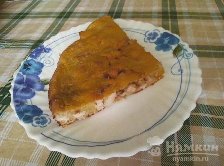 Заливной пирог с курицей на кефире - фото шаг 10