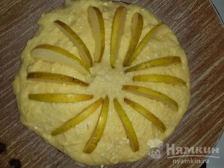 Творожная лепешка с яблоком на сковороде - фото шаг 5