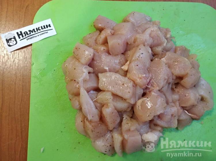 Шаурма с курицей и овощами без майонеза - фото шаг 3