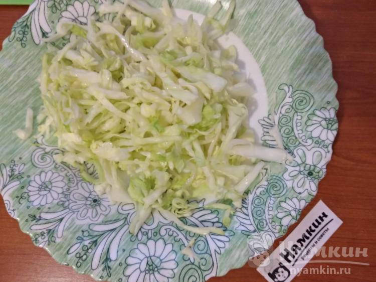 Шаурма с курицей и овощами без майонеза - фото шаг 7