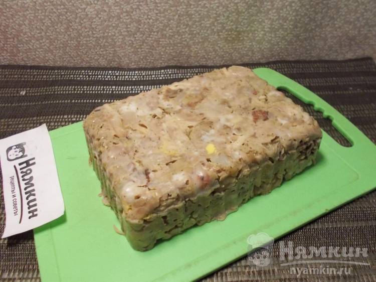 Сальтисон из свиной лытки и курицы - фото шаг 6