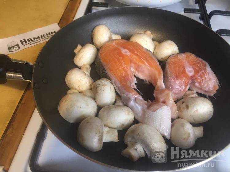 Семга с грибами и сыром: изысканный рецепт приготовления
