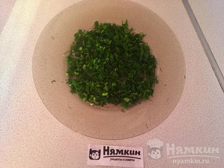 Рулет из лаваша с крабовым мясом, яйцами и плавленым сыром - фото шаг 3