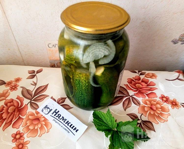Огурцы соленые с чесноком и луком на зиму - фото шаг 9