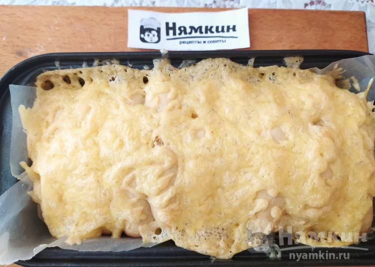Сливочный отрывной хлеб с сыром в духовке - фото шаг 7