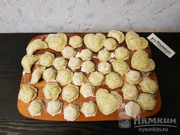 Домашние вареники с  индейкой и свиной тушёнкой - фото шаг 10
