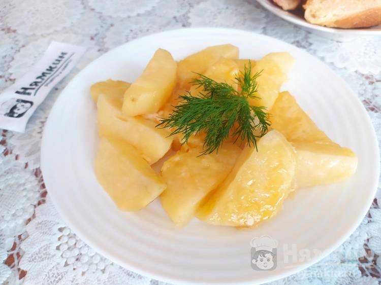 Нежный картофель с сыром в духовке - фото шаг 6