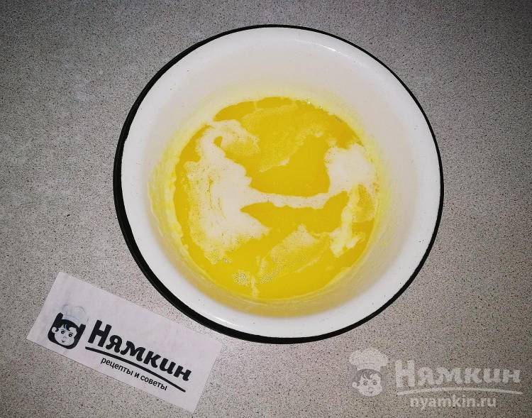 Маковый торт из бисквитных коржей с заварным кремом на праздничный стол - фото шаг 8