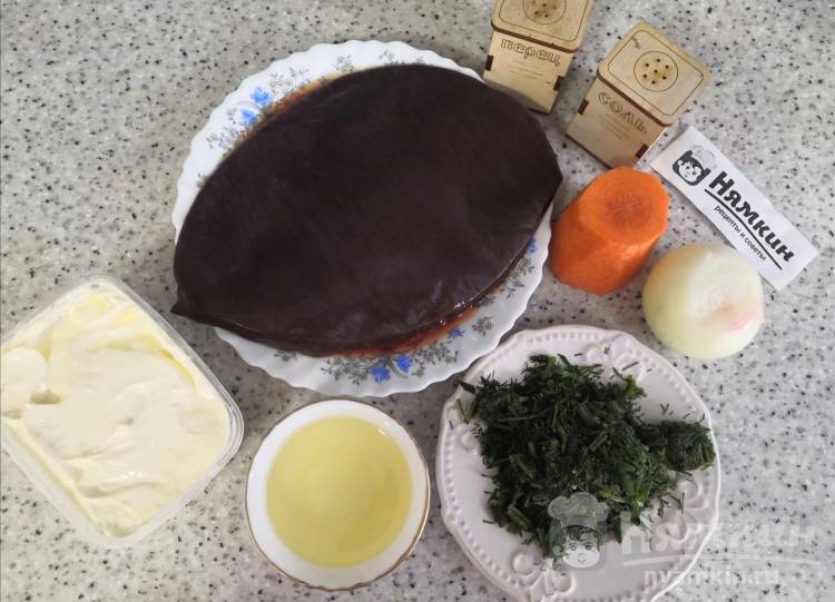 Вкусный Рецепт: Жареная говяжья печень с луком и морковью