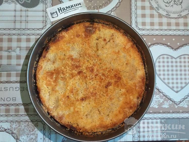 Насыпной яблочный пирог с манной крупой  - фото шаг 7