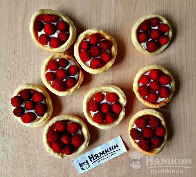Тарталетки с рикоттой и малиной в домашних условиях - фото шаг 12