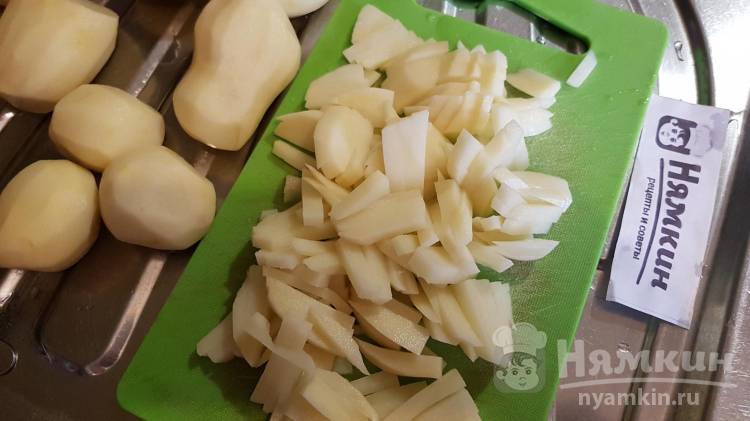 Суп со свежей капустой и спаржевой фасолью для беременных и кормящих - фото шаг 4