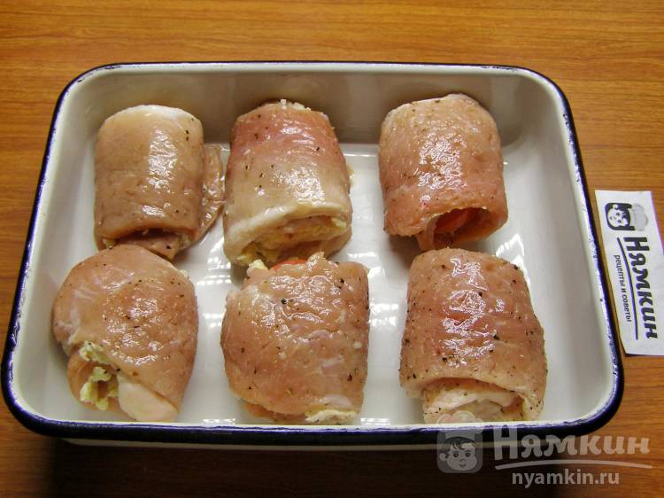 Как приготовить Мясные рулетики из свинины и грибов к праздничному столу просто рецепт пошаговый