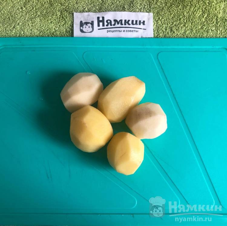 Домашние картофельные чипсы с чесночным соусом - фото шаг 1