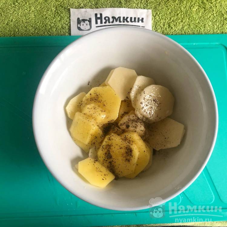 Домашние картофельные чипсы с чесночным соусом - фото шаг 3