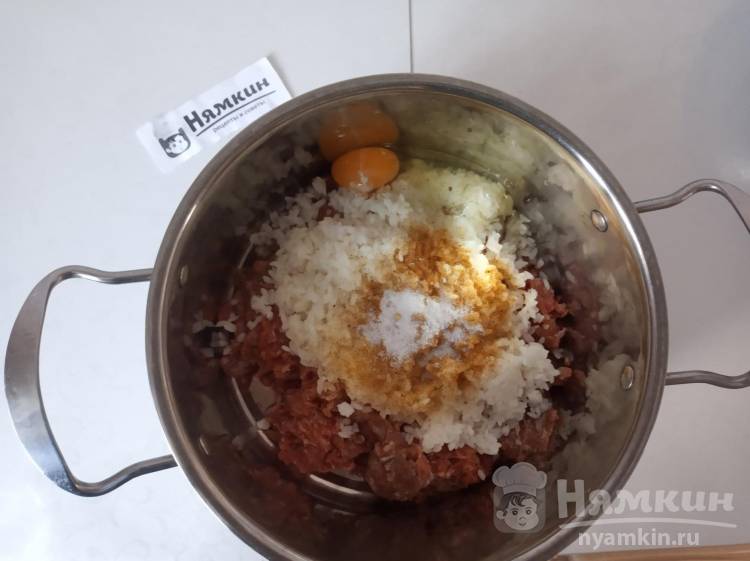 Голубцы из свежей капусты с мясным фаршем и овощами - фото шаг 7