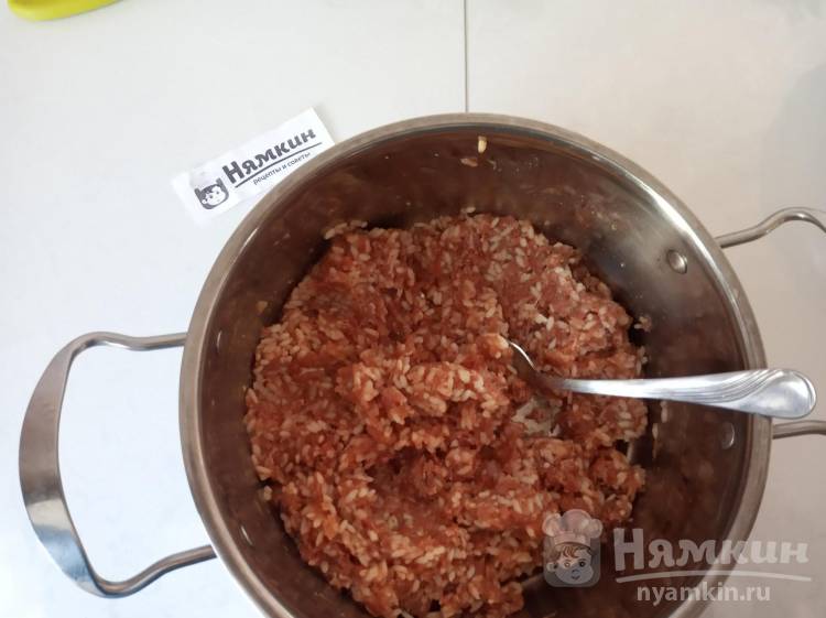 Голубцы из свежей капусты с мясным фаршем и овощами - фото шаг 8
