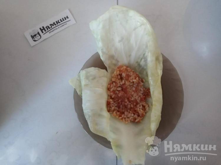 Голубцы из свежей капусты с мясным фаршем и овощами - фото шаг 17