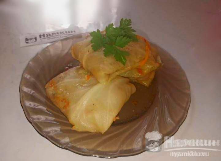 Голубцы из свежей капусты с мясным фаршем и овощами - фото шаг 22