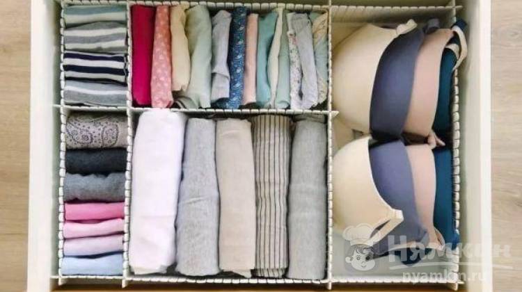 Вертикальное хранение: складываем в кармашек носки, одежду, постельное белье и полотенце