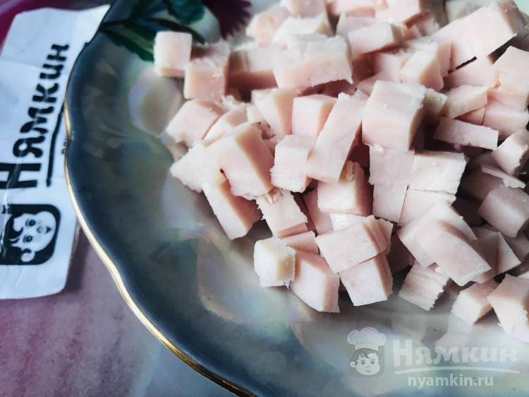 Картошка запечённая в духовке целиком с ветчиной и сыром - фото шаг 4