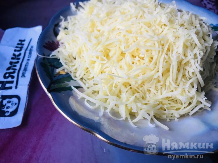 Картошка запечённая в духовке целиком с ветчиной и сыром - фото шаг 5