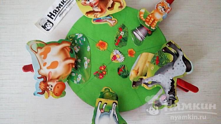 Как сделать детскую развивающую игру своими руками: Что едят домашние животные?