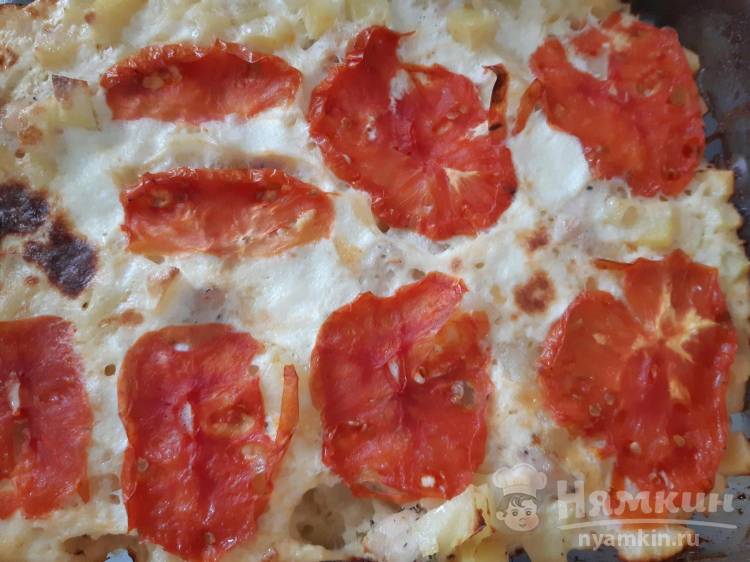 Ленивое мясо по-французски из курицы в духовке - фото шаг 9