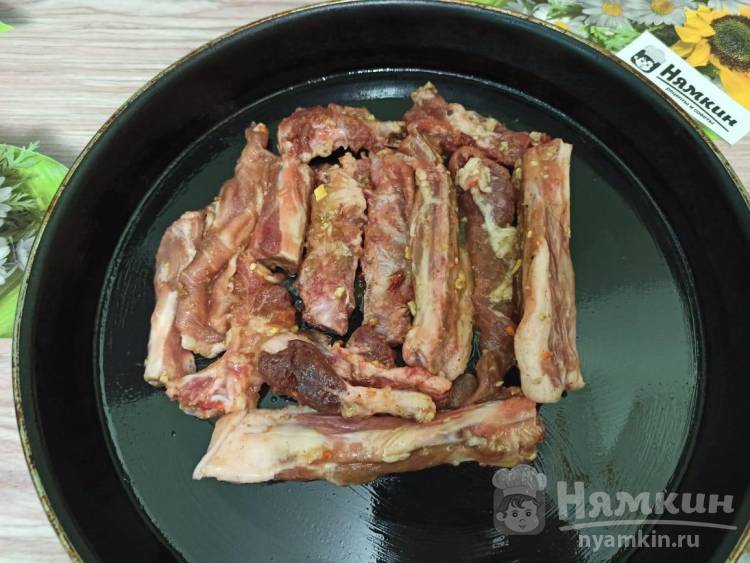 Свиные ребрышки в медово-горчичном соусе в духовке – простой и вкусный рецепт с фото (пошагово)