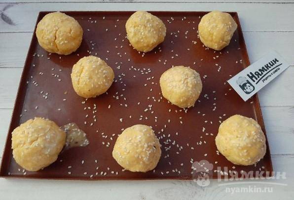 Диетические творожные булочки с сыром и специями - фото шаг 5