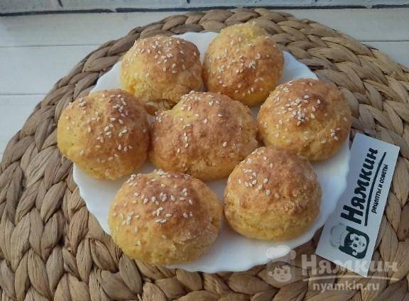 Диетические творожные булочки с сыром и специями - фото шаг 6