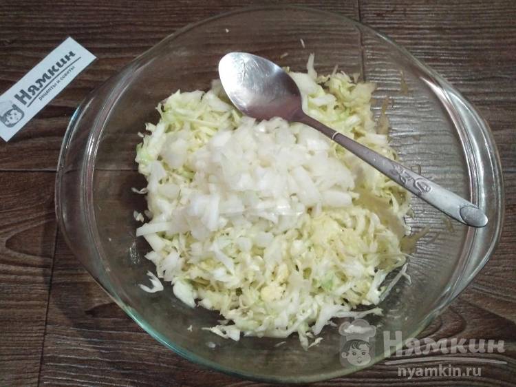 Рецепт: Цветная капуста запеченная в микроволновке - с тертым сыром и зеленью