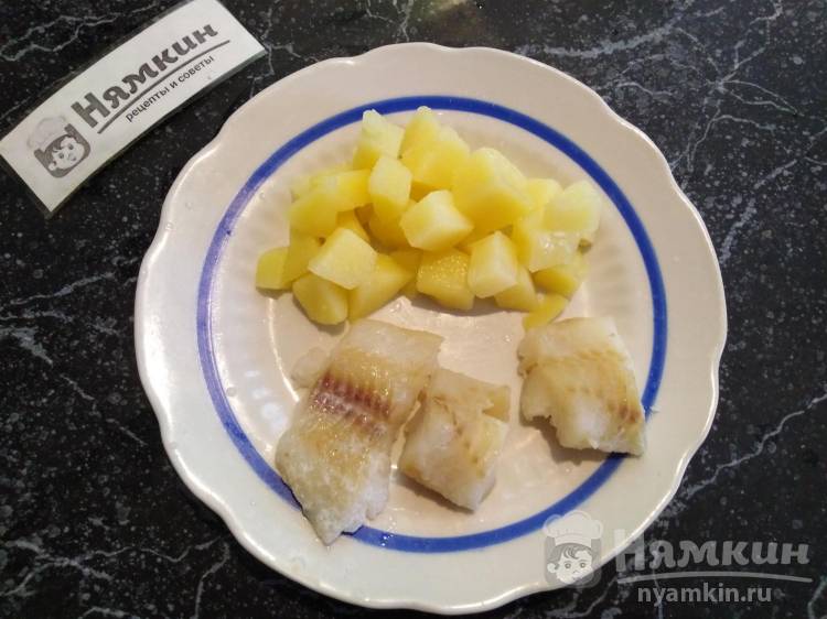 Картошка с рыбой на пару — рецепт приготовления
