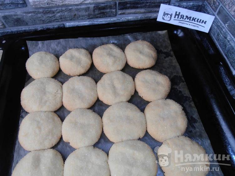 быстрое печенье в духовке с сахаром простой и вкусный рецепт | Дзен