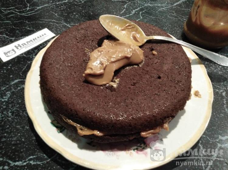 Бисквитный торт со сгущенкой в мультиварке