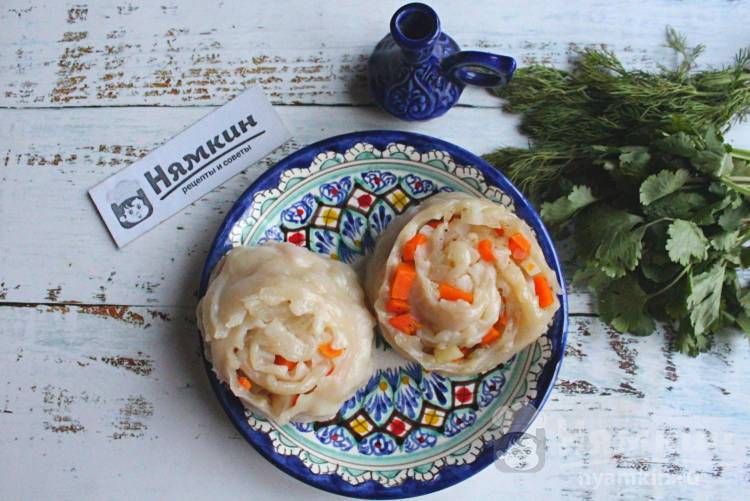 Узбекский ханум с картошкой и фаршем