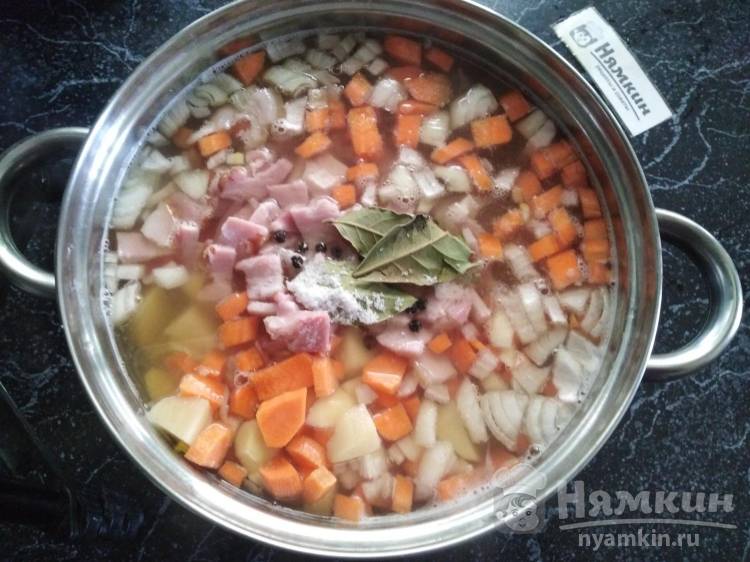 Рагу из нута и овощей с грудинкой - фото шаг 5