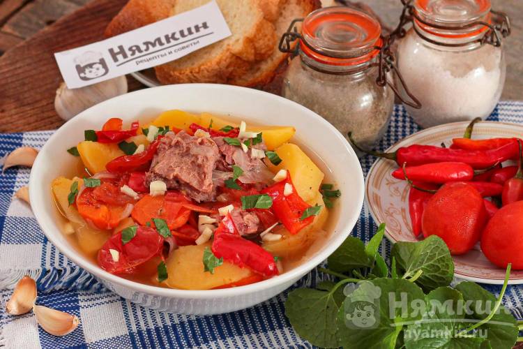 Хашлама по-армянски из говядины с картошкой - пошаговый рецепт приготовления с фото