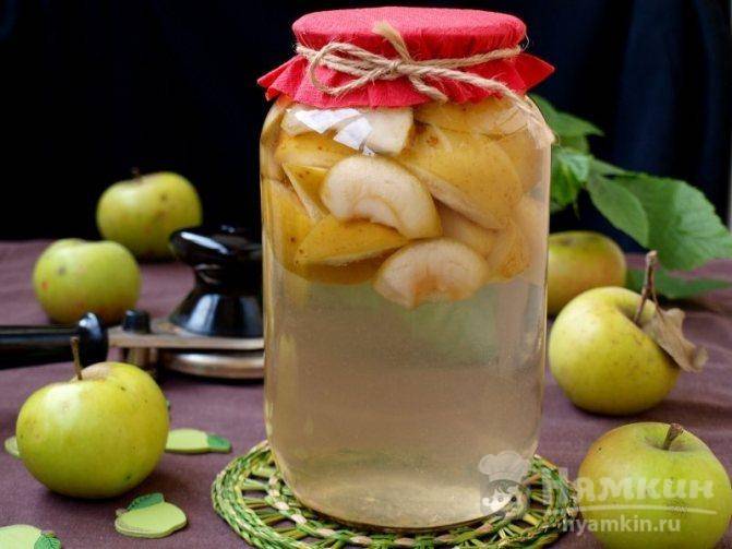 Варим компот из свежих яблок на зиму: 9 домашних рецептов