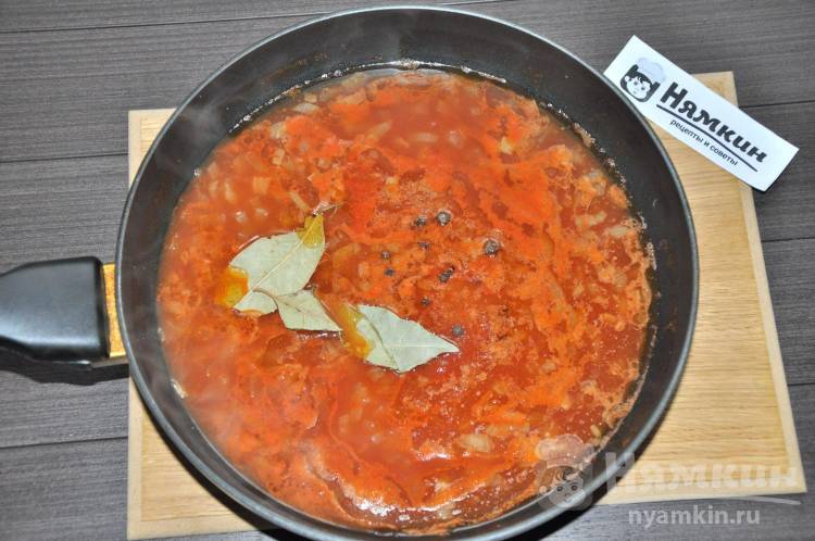Бычки в томатном соусе