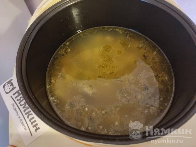 Суп из консервированной сайры в мультиварке