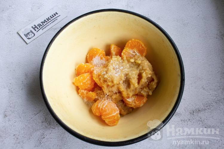 Джем из мандаринов с яблоками в домашних условиях - фото шаг 3