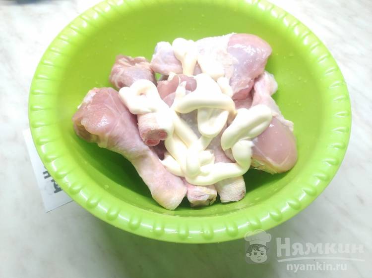 Запеченные куриные ножки в майонезе с аппетитной корочкой - фото шаг 2