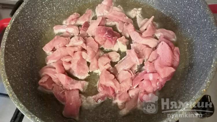 Как приготовить Азу со свининой, солеными огурцами и картошкой по татарски просто рецепт пошаговый