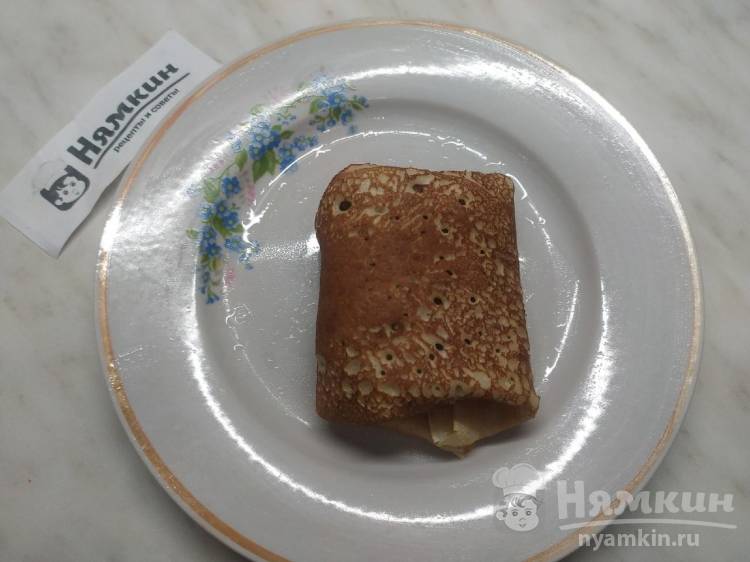 Домашние тонкие блинчики с мясным фаршем - фото шаг 7