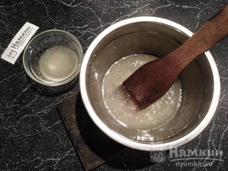Безбелковая глазурь для кулича с лимоном на желатине - фото шаг 6