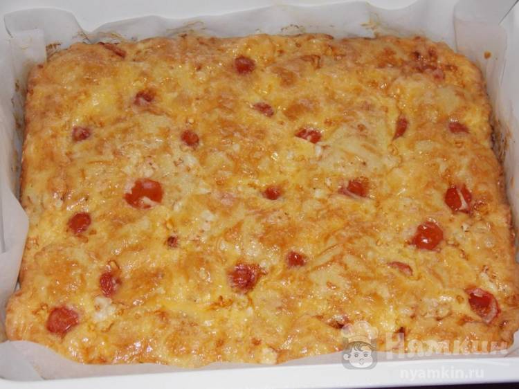 Белорусский дрожжевой пирог Смаженка с фаршем и сыром - фото шаг 10