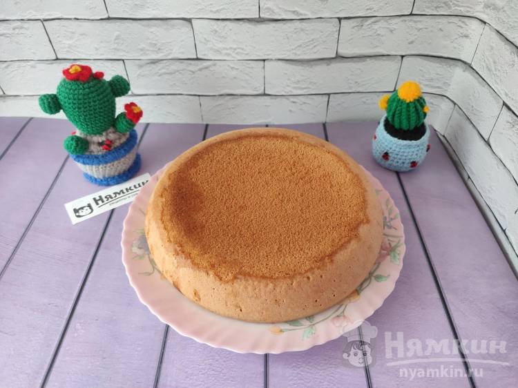 Желейный торт со сметаной и бисквитом рецепт с фото