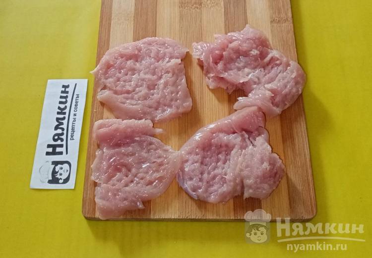 Отбивные из индейки в томатном маринаде на сковороде - фото шаг 1
