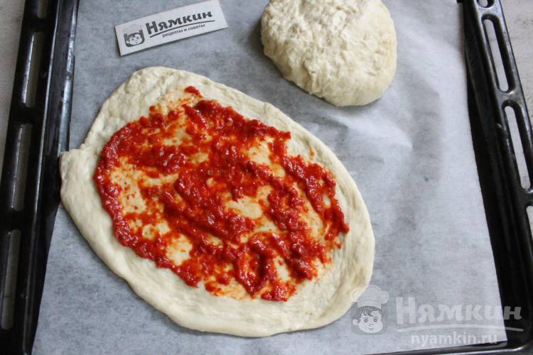 Пиде по-турецки с фаршем, сыром и зеленью - фото шаг 9